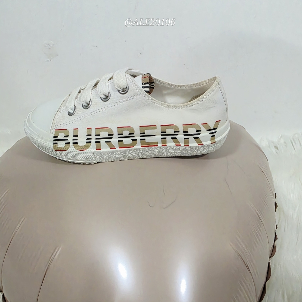 Burberry Kids Larkhall Icon Stripe Logo Sneakers in size EU 28 - Picture 11 of 17